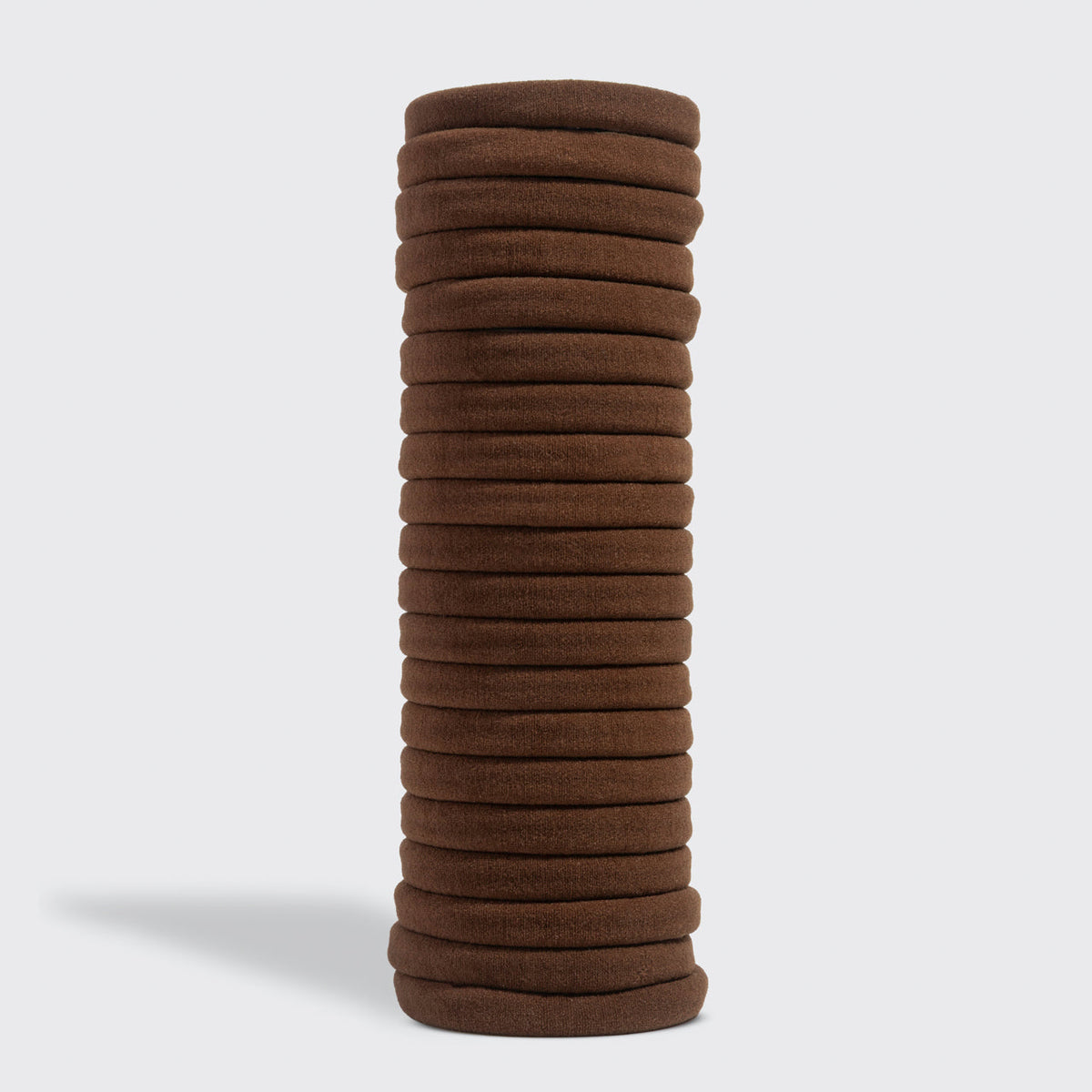 Chocolate Seamless Hair Elastics 20pc Set
