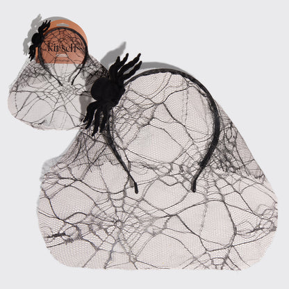 Spiderweb Veil Headband
