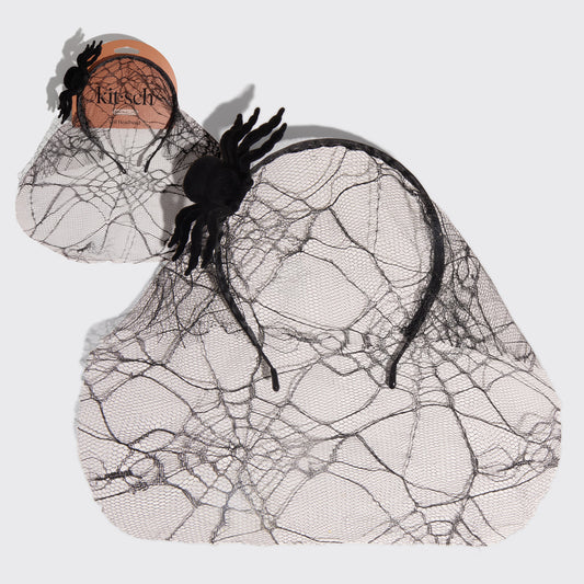 Spiderweb Veil Headband
