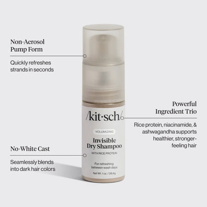 Volumizing Rice Protein Dry Shampoo - Invisible 1 oz
