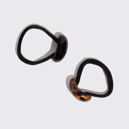 Black & Tort Cloud Cuffs - Small