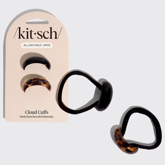 Black & Tort Cloud Cuffs - Small
