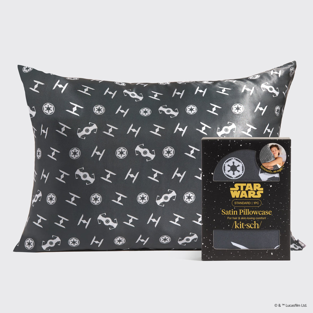 Star Wars™ & Kitsch Satin Pillowcase in Galactic Empire 2 Pack