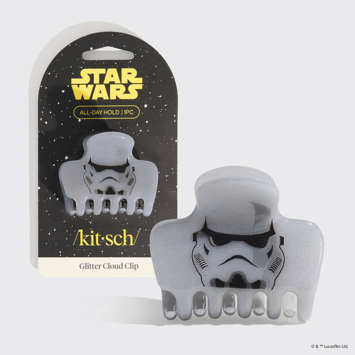 Star Wars™ & Kitsch Glitter Cloud Clip in Stormtrooper
