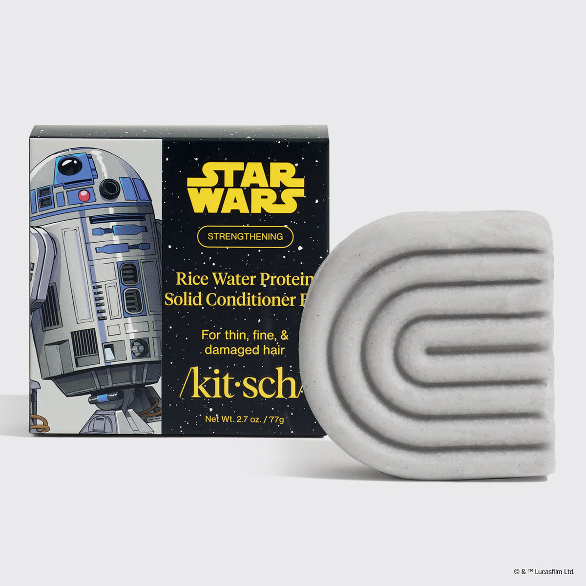 Star Wars™ & Kitsch Rice Water Protein Strengthening Solid Conditioner - R2-D2