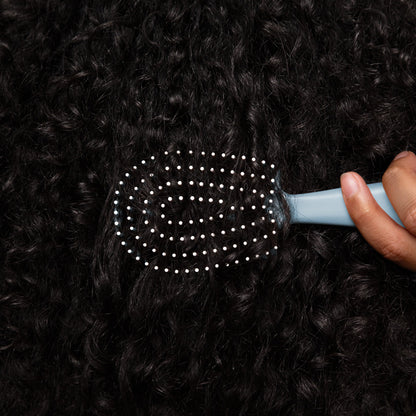Haze Blue Detangling Flexi Brush - Mini
