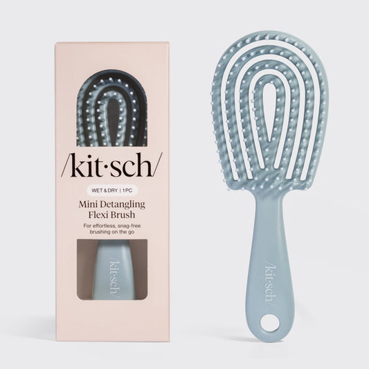 Haze Blue Detangling Flexi Brush - Mini