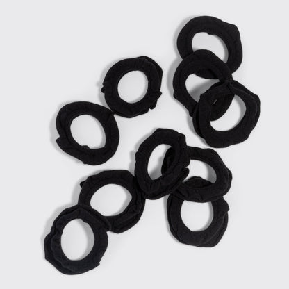 Black Petal Hair Elastics