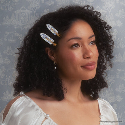 Bridgerton x Kitsch Creaseless Clips in Toile in Bloom