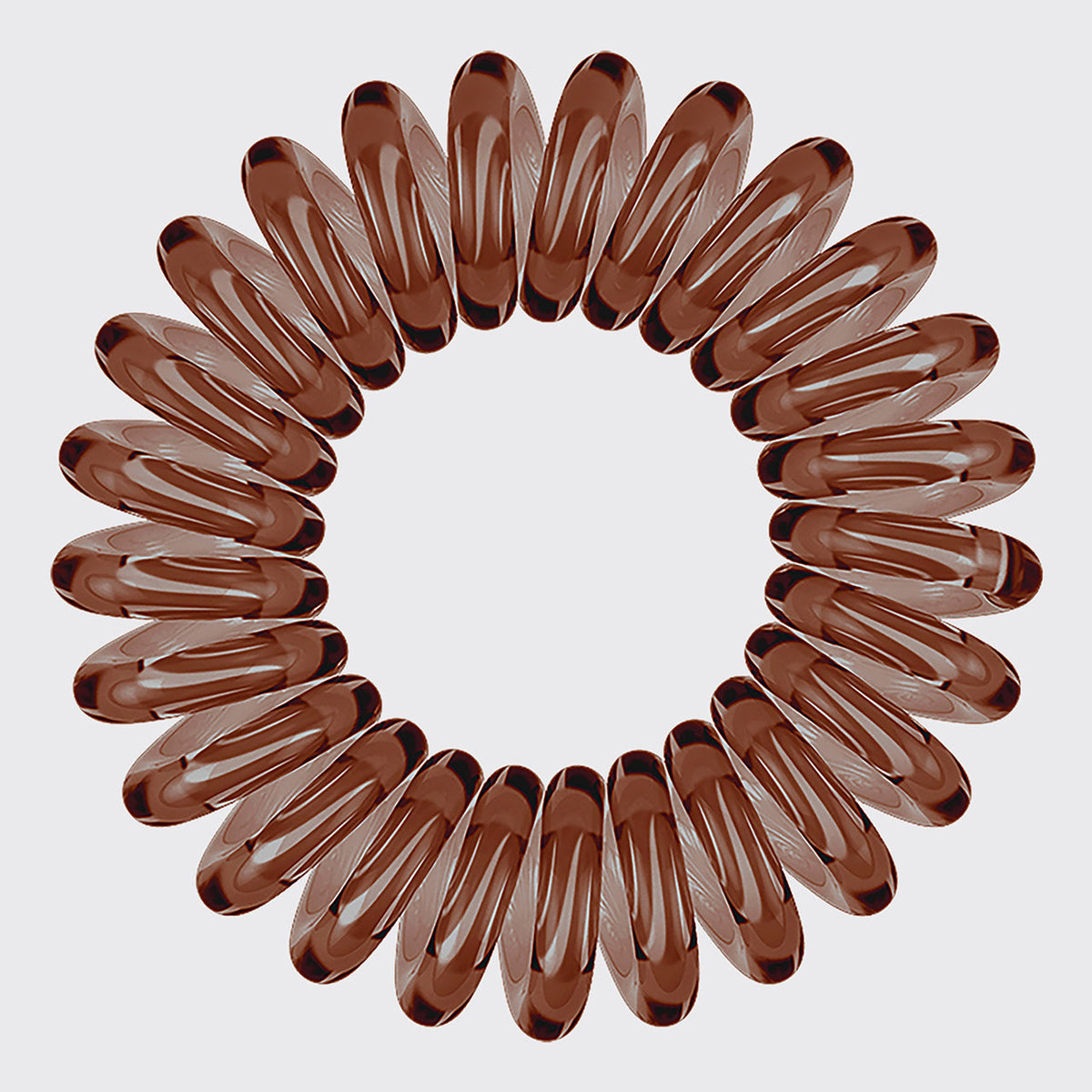 Brunette Spiral Hair Ties 8pc Set