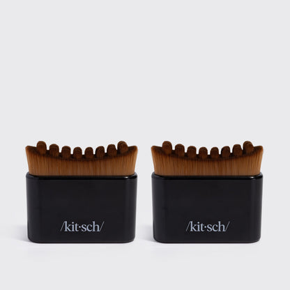 Black Lymphatic Contour Face Brush - 2 Pack