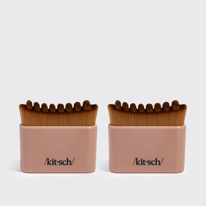 Terracotta Lymphatic Contour Face Brush - 2 Pack