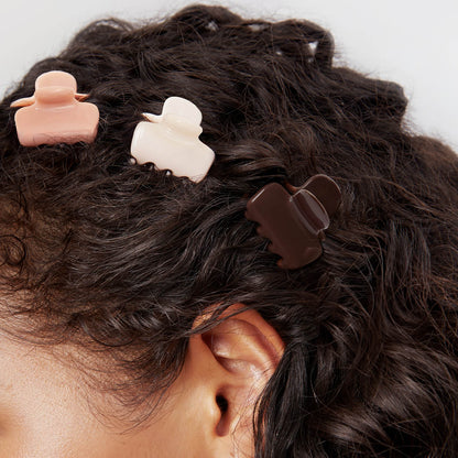Rosewood Cloud Claw Clips 8pc Set - Mini
