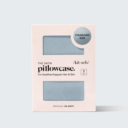 Satin Pillowcase in Haze Blue 4 Pack