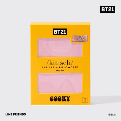Kitsch x BT21 Satin Pillowcase in COOKY - King