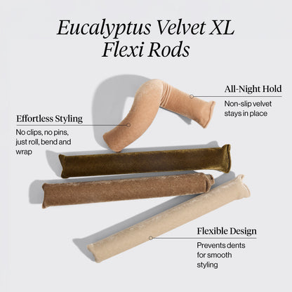 Eucalyptus Velvet XL Flexi Rods 4pc Set