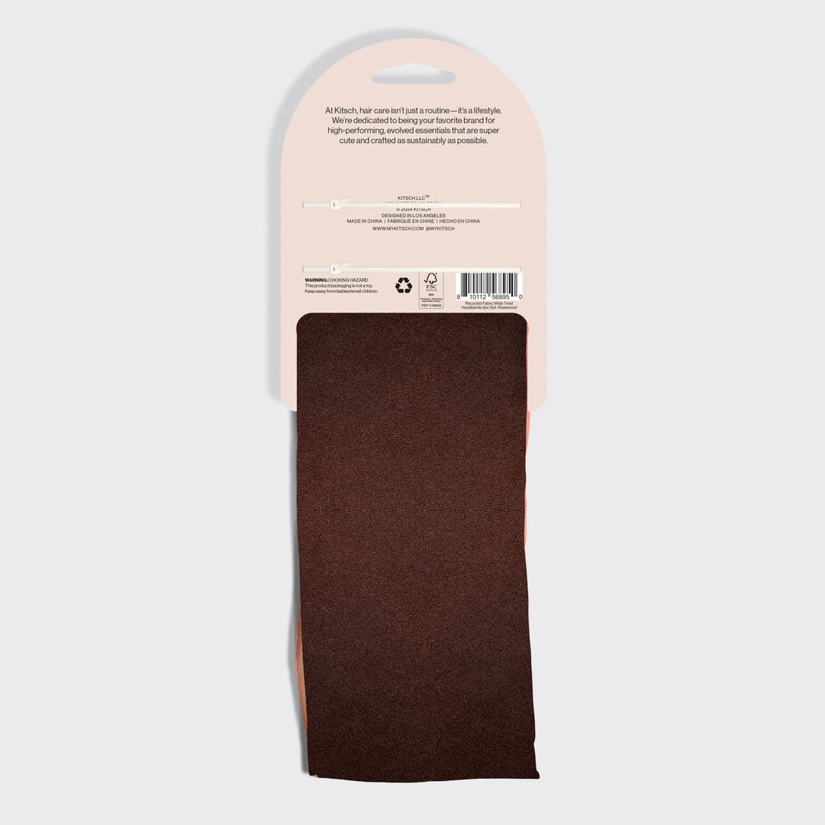 Rosewood Wide Twist Headbands 2pc Set