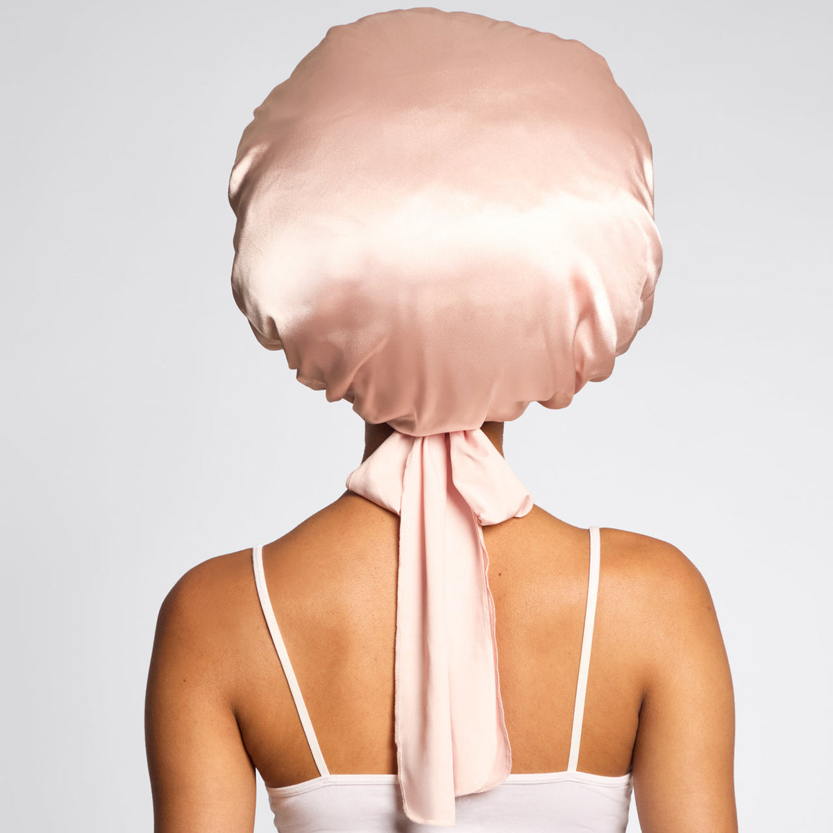 Blush Oversized Satin Bonnet