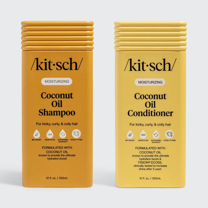 Coconut Oil Shampoo & Conditioner Combo for Dry Damaged Hair
